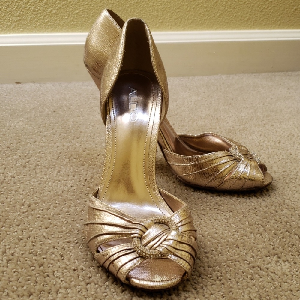 Aldo open toe formal heels